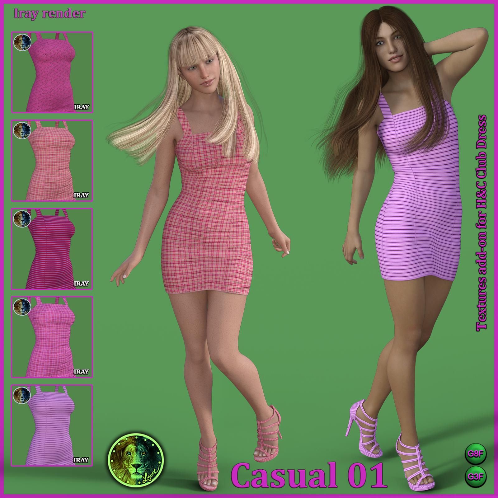 Casual 01 for H and C Club Dress for G8F and G3F by N/A