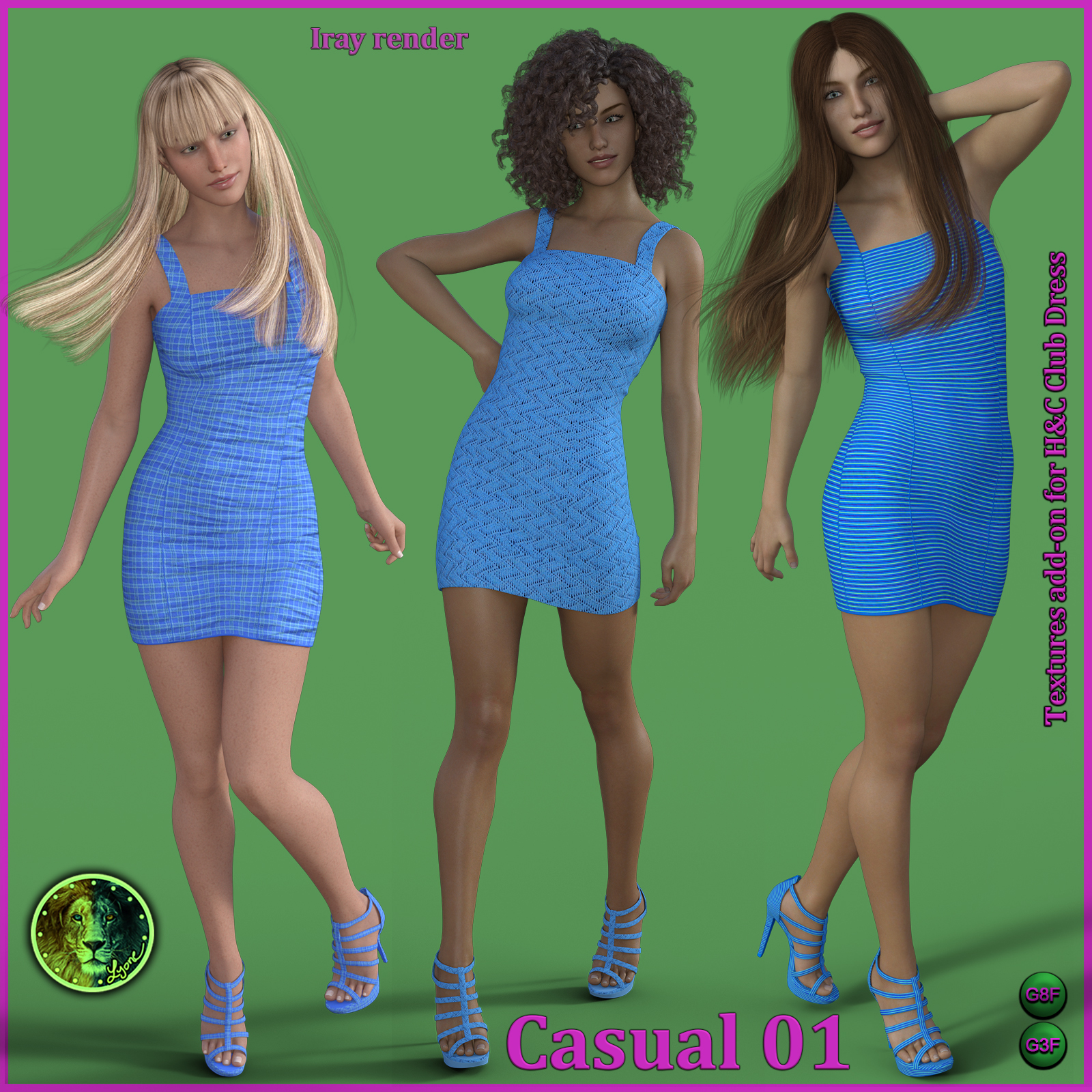 Casual 01 for H and C Club Dress for G8F and G3F by N/A