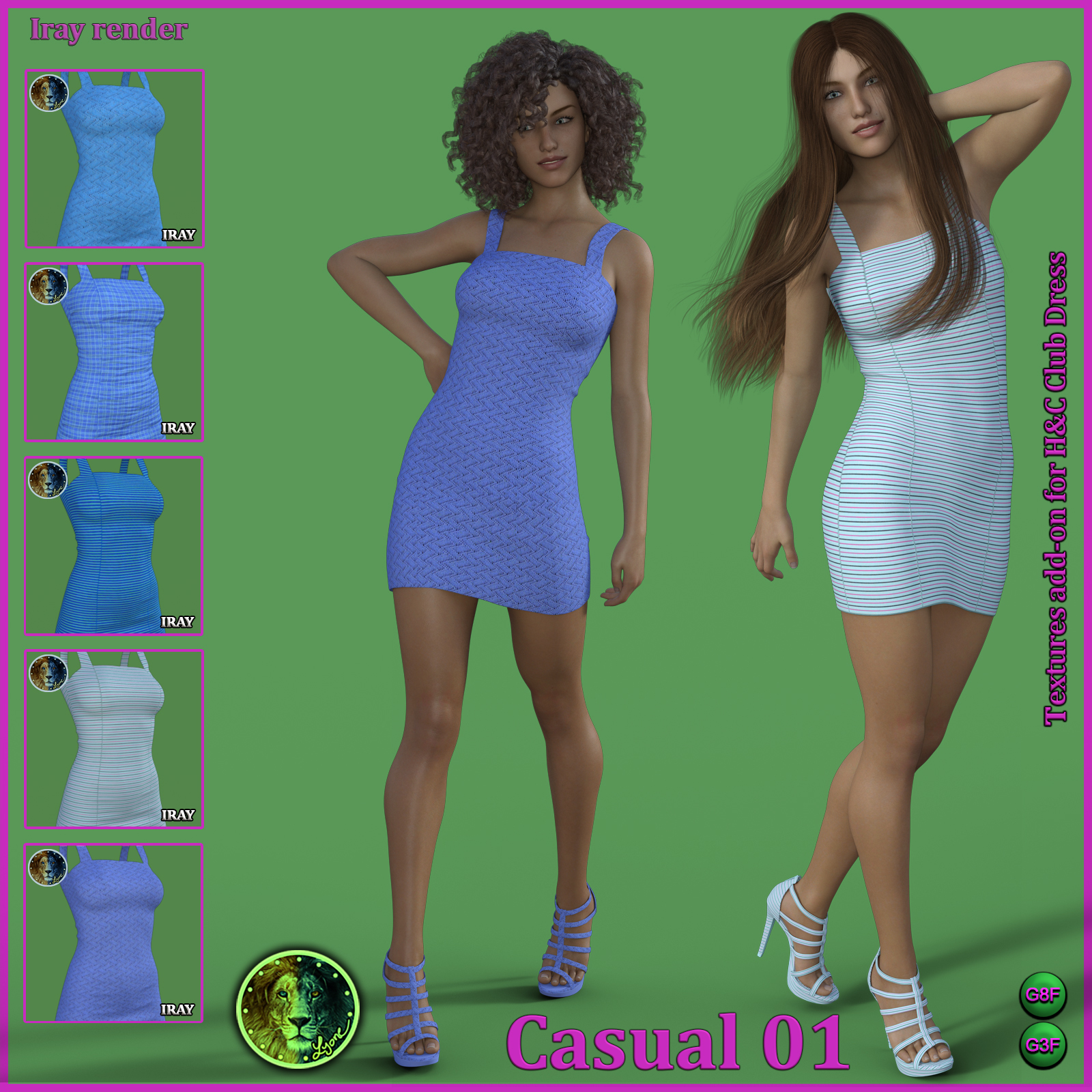 Casual 01 for H and C Club Dress for G8F and G3F by N/A