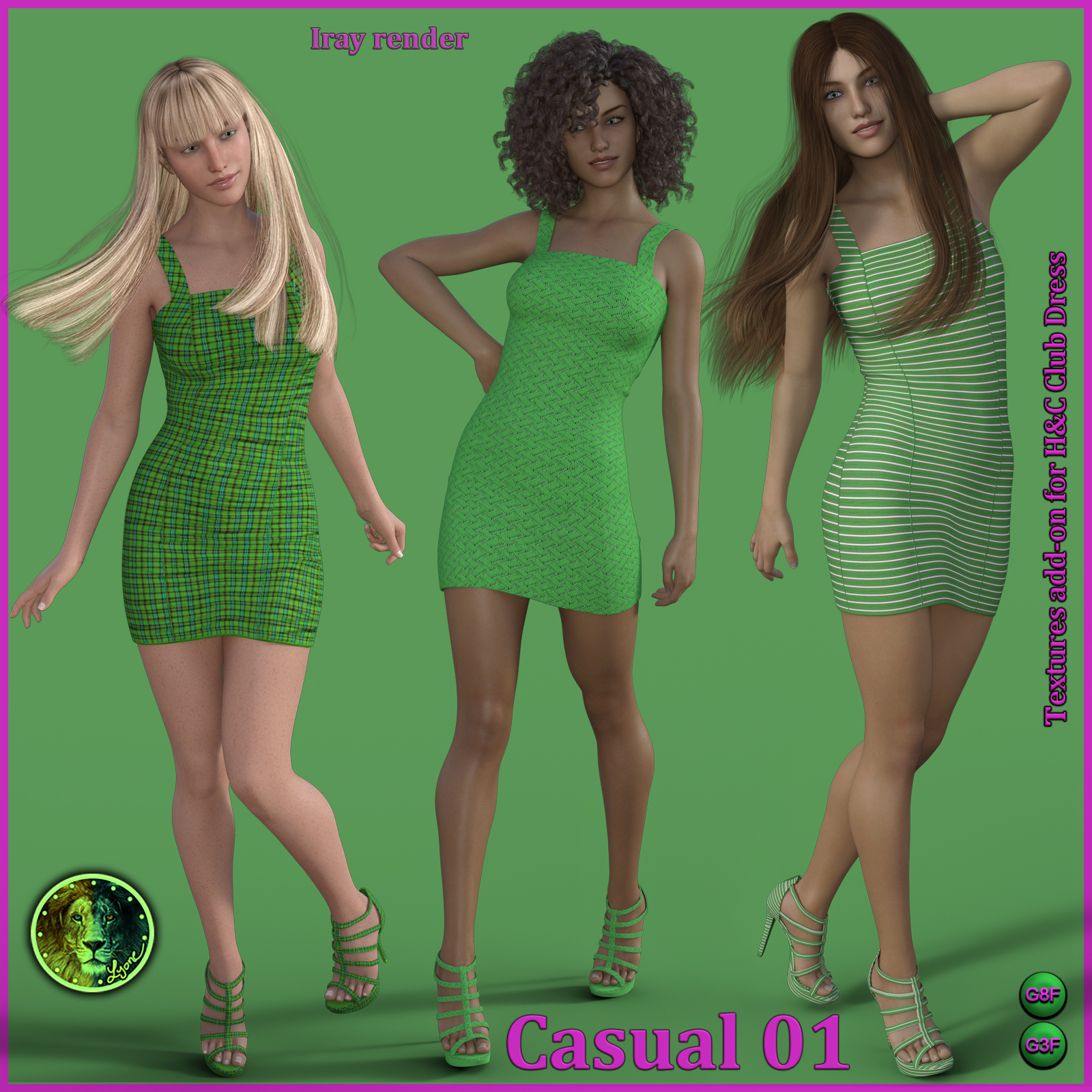 Casual 01 for H and C Club Dress for G8F and G3F by N/A