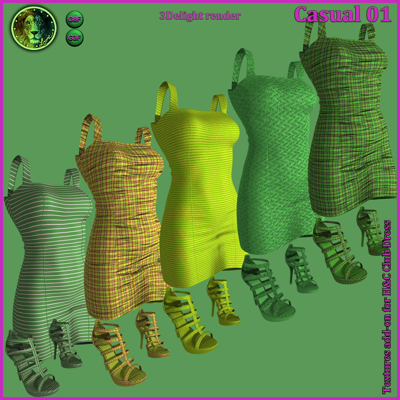 Casual 01 for H and C Club Dress for G8F and G3F by N/A