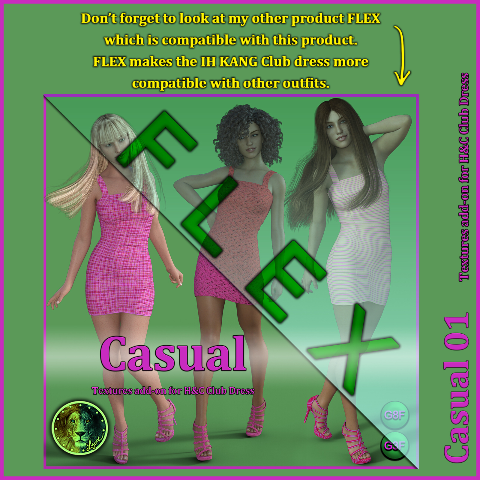 Casual 01 for H and C Club Dress for G8F and G3F by N/A