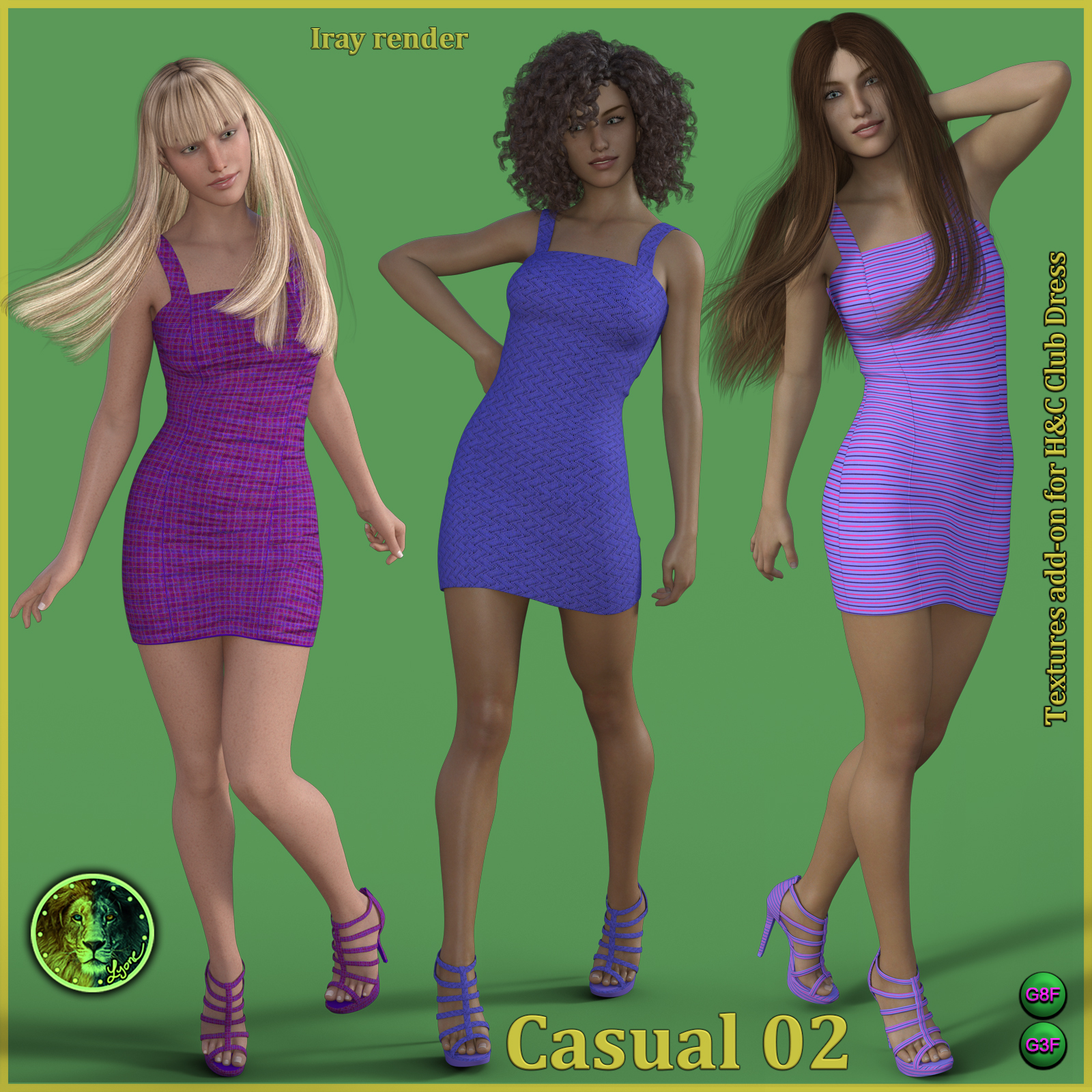 Casual 02 for H and C Club Dress for G8F and G3F by N/A