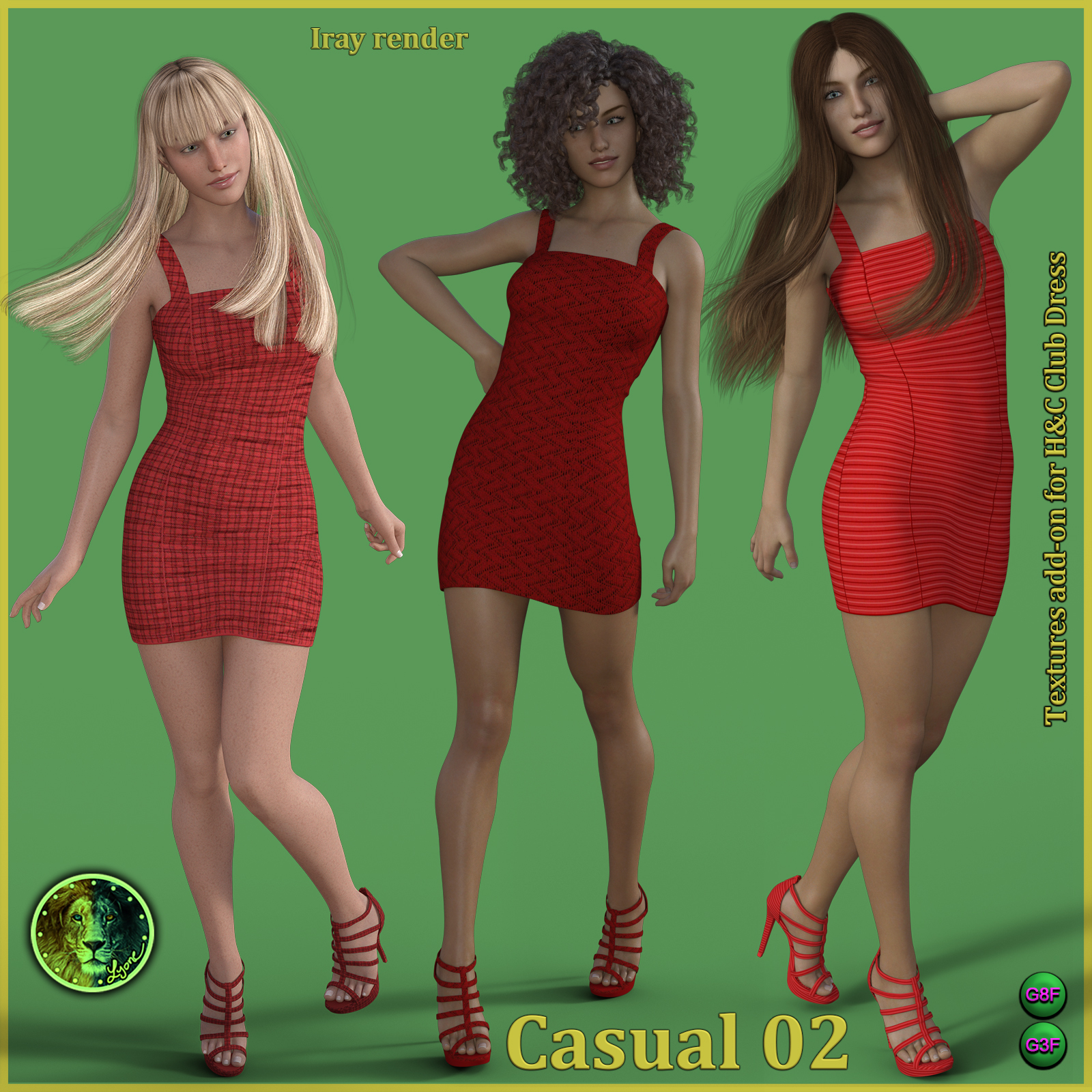 Casual 02 for H and C Club Dress for G8F and G3F by N/A