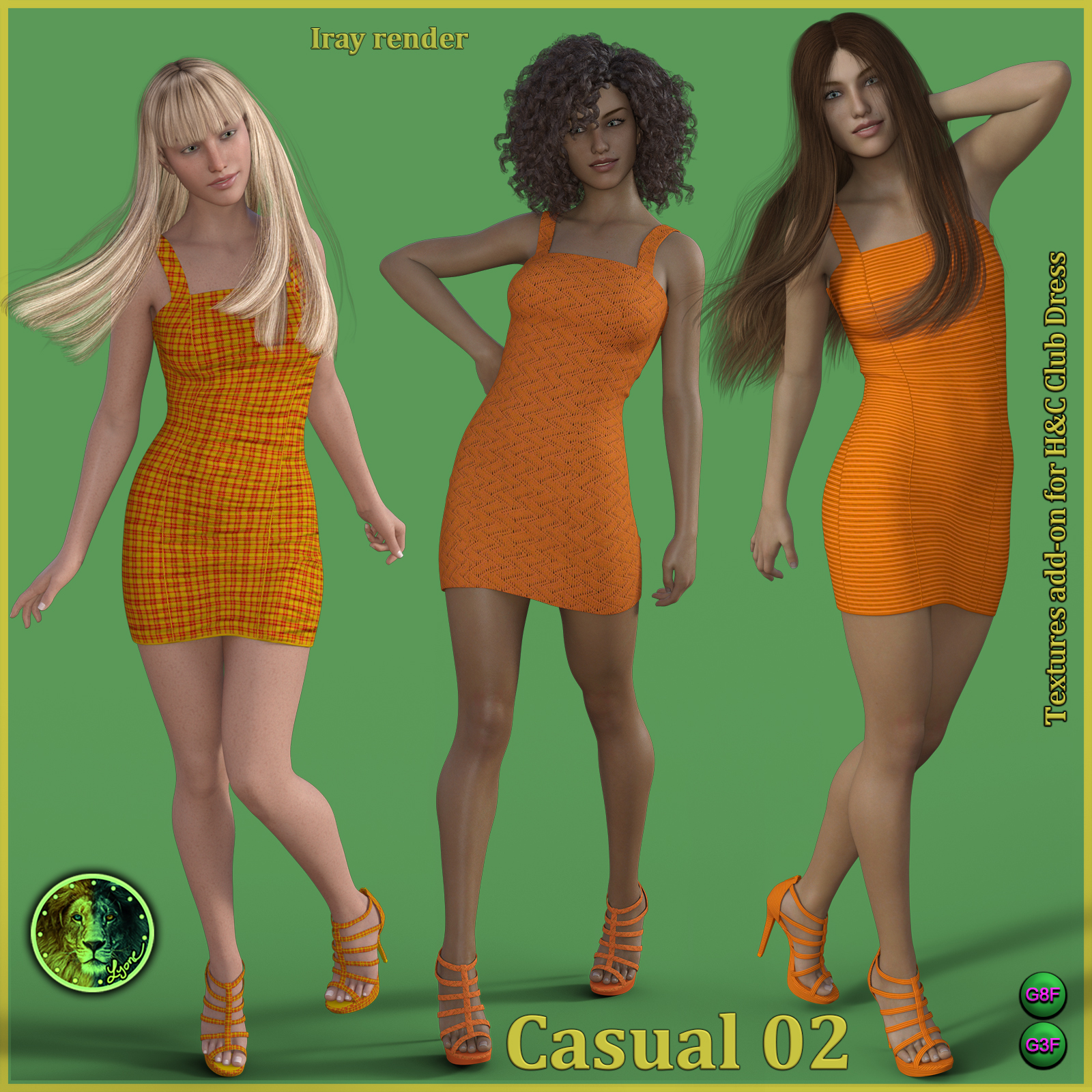 Casual 02 for H and C Club Dress for G8F and G3F by N/A