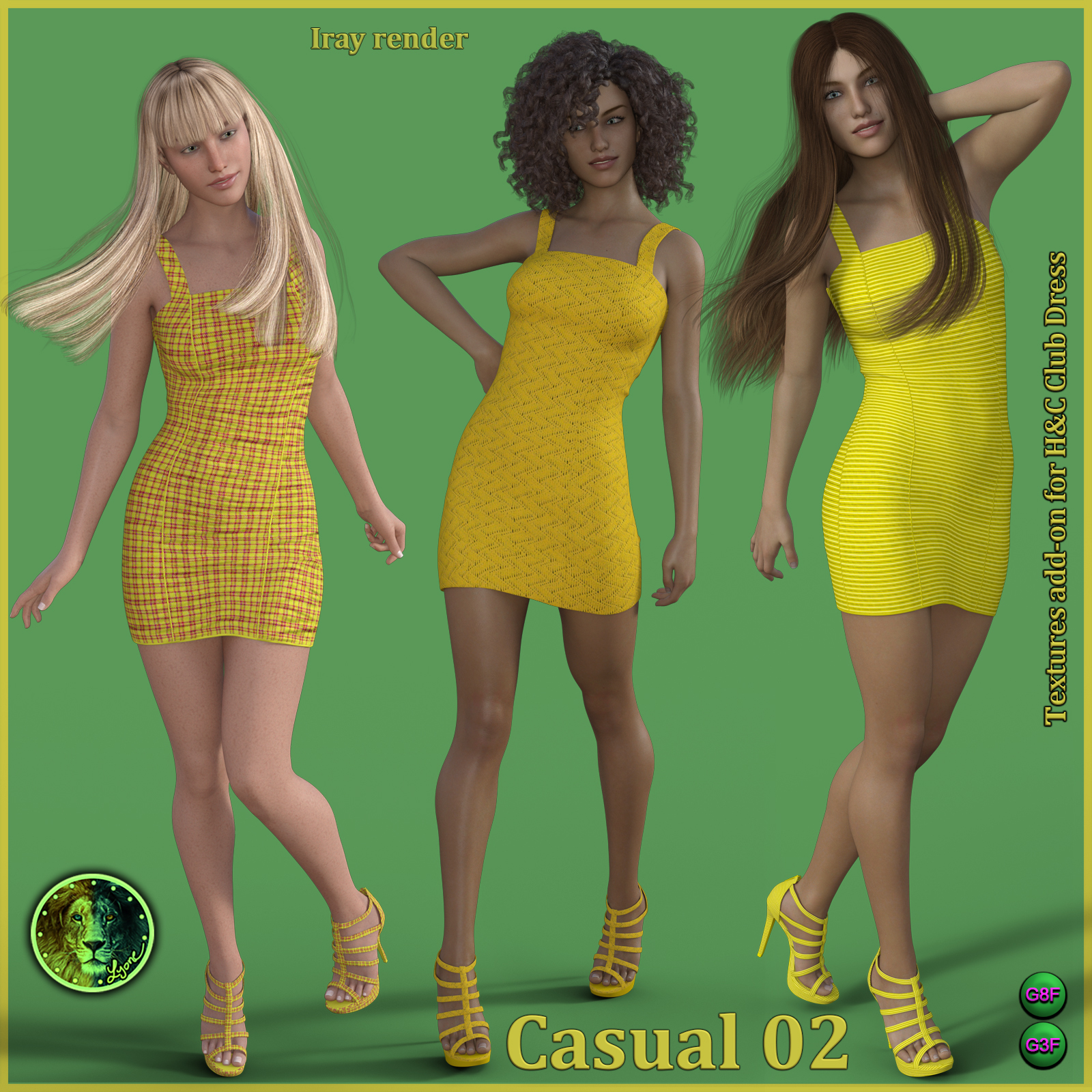 Casual 02 for H and C Club Dress for G8F and G3F by N/A