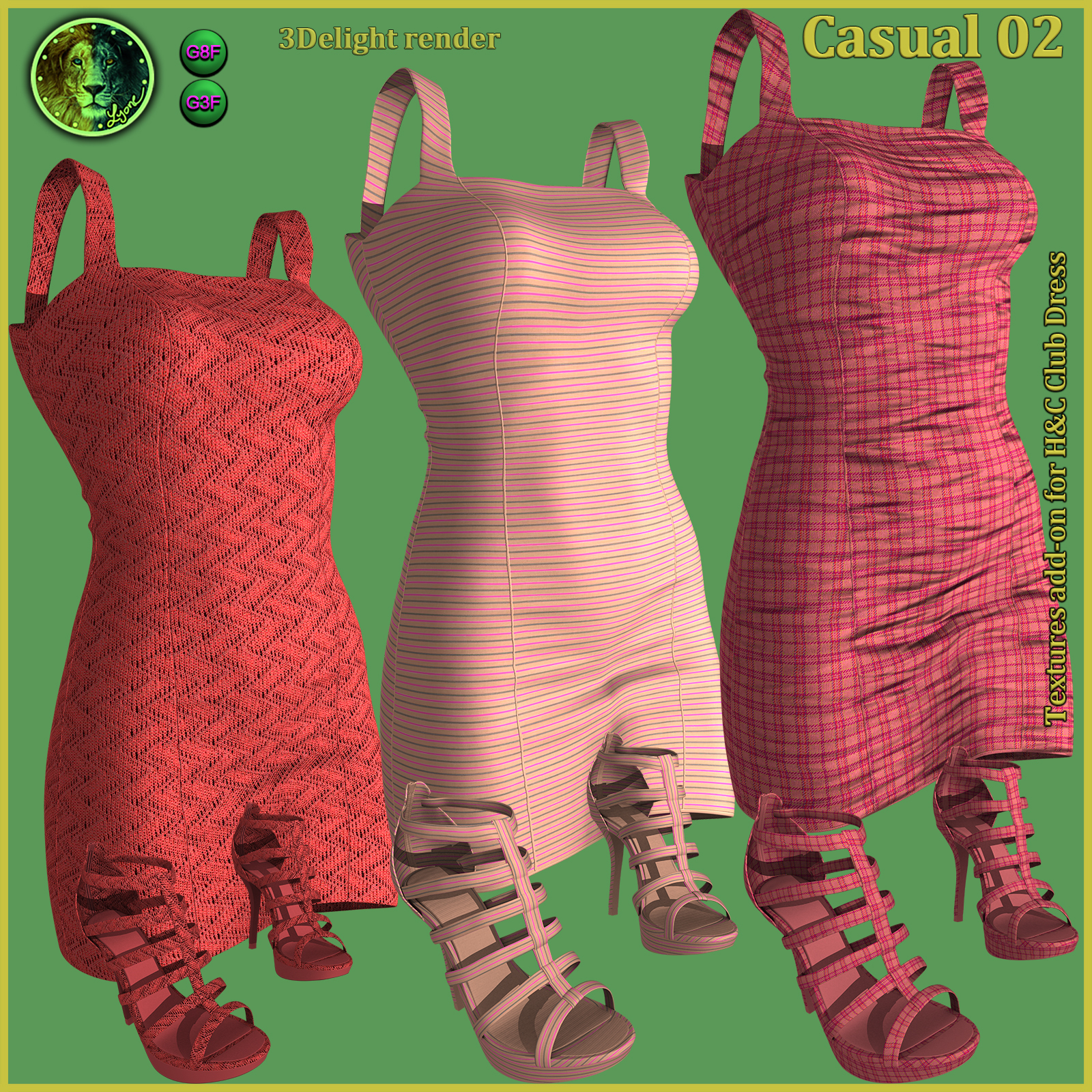 Casual 02 for H and C Club Dress for G8F and G3F by N/A