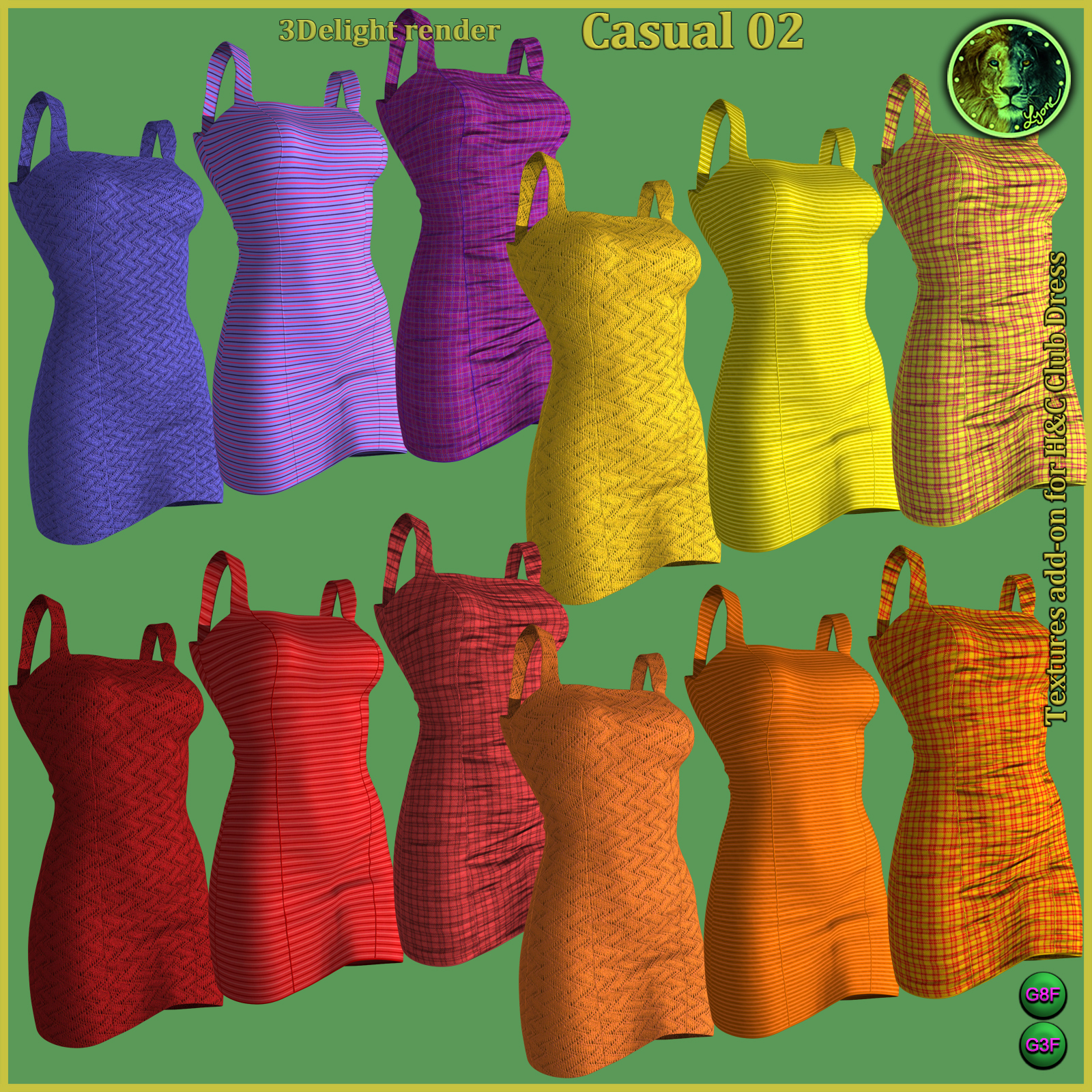 Casual 02 for H and C Club Dress for G8F and G3F by N/A