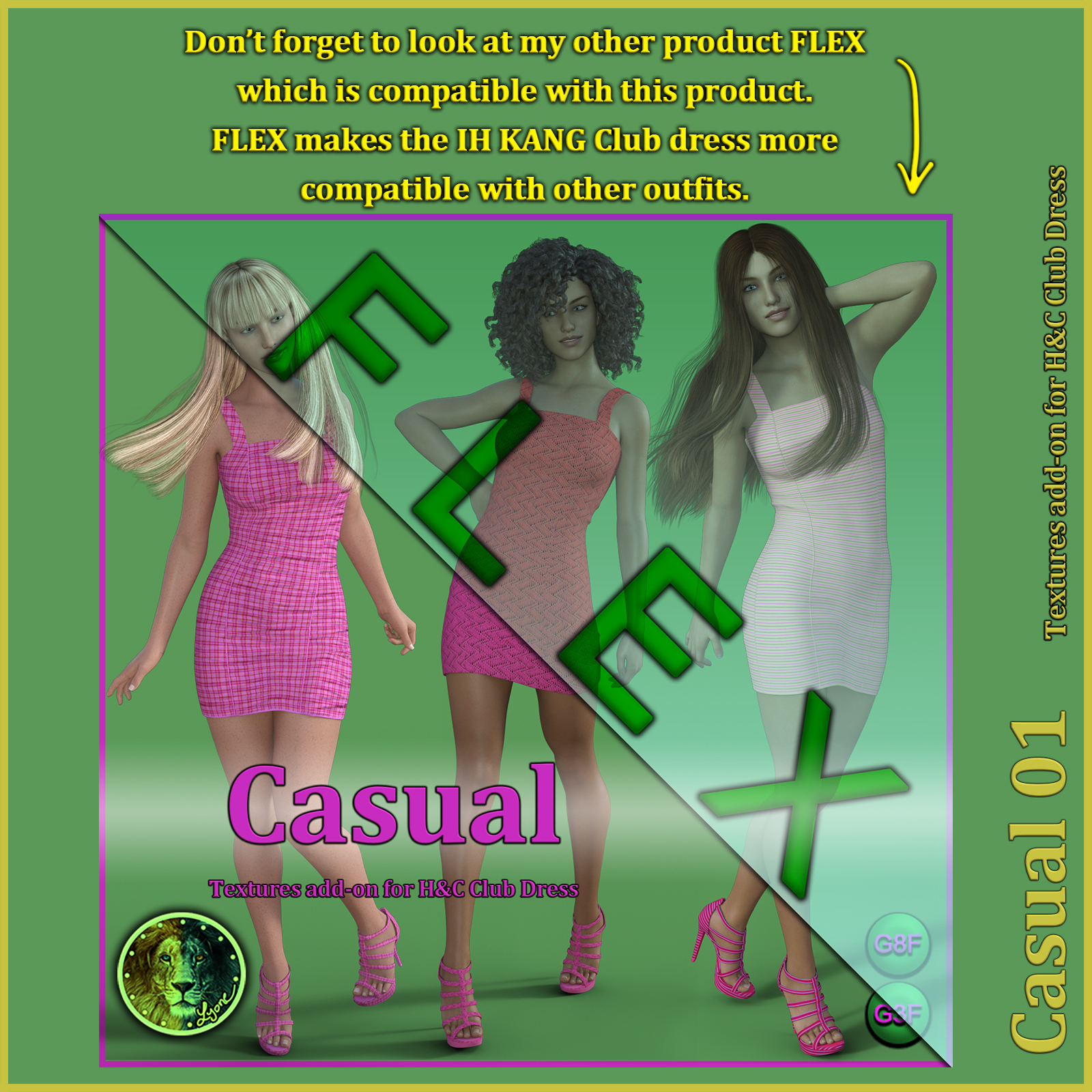 Casual 02 for H and C Club Dress for G8F and G3F by N/A