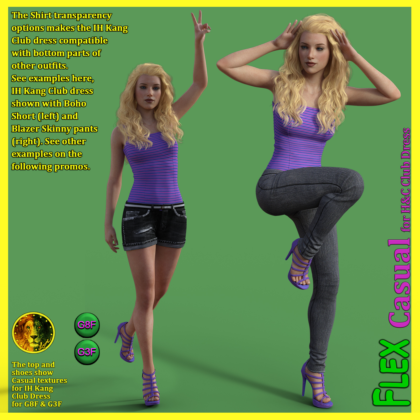 FLEX Casual for H and C Club Dress for G8F and G3F by N/A