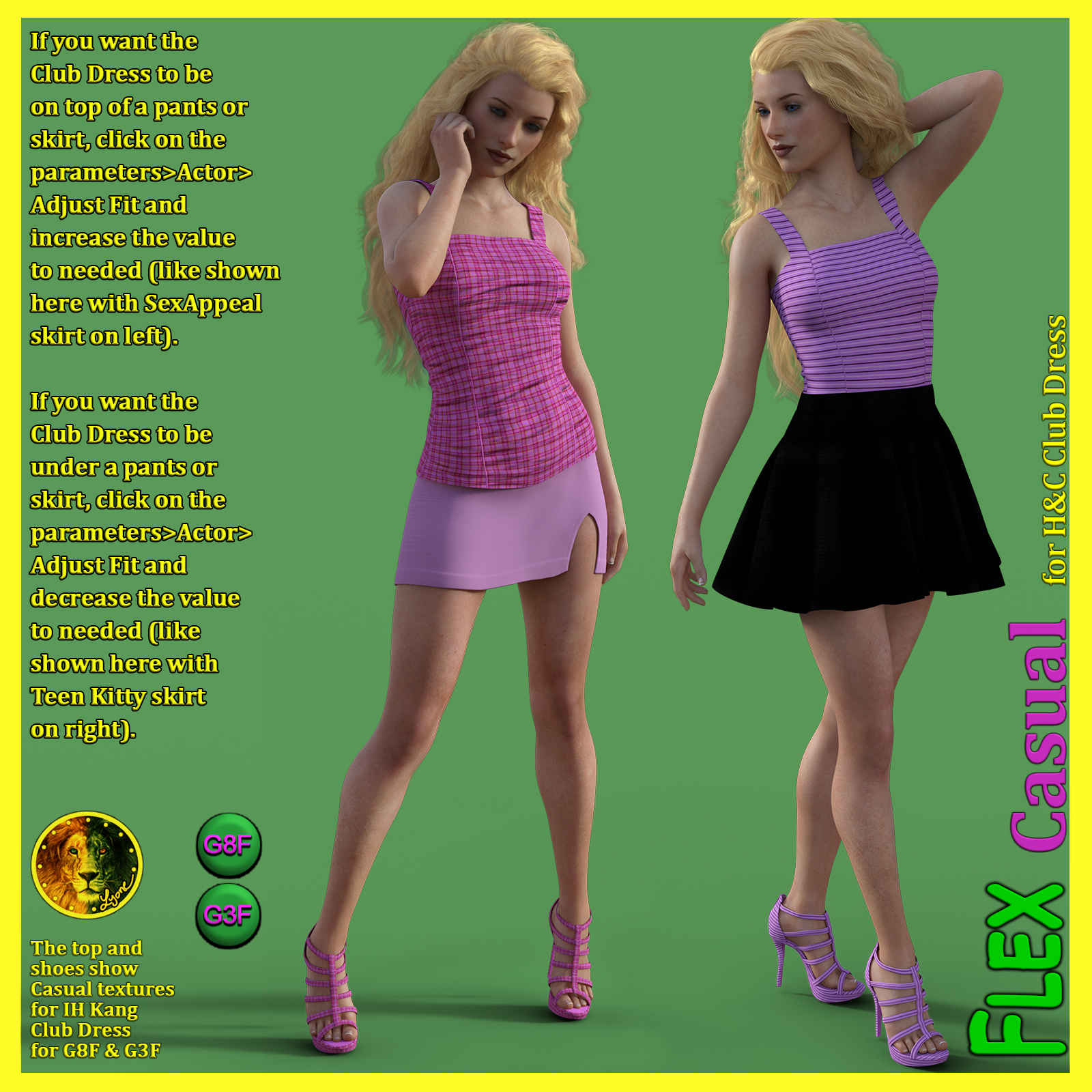 FLEX Casual for H and C Club Dress for G8F and G3F by N/A