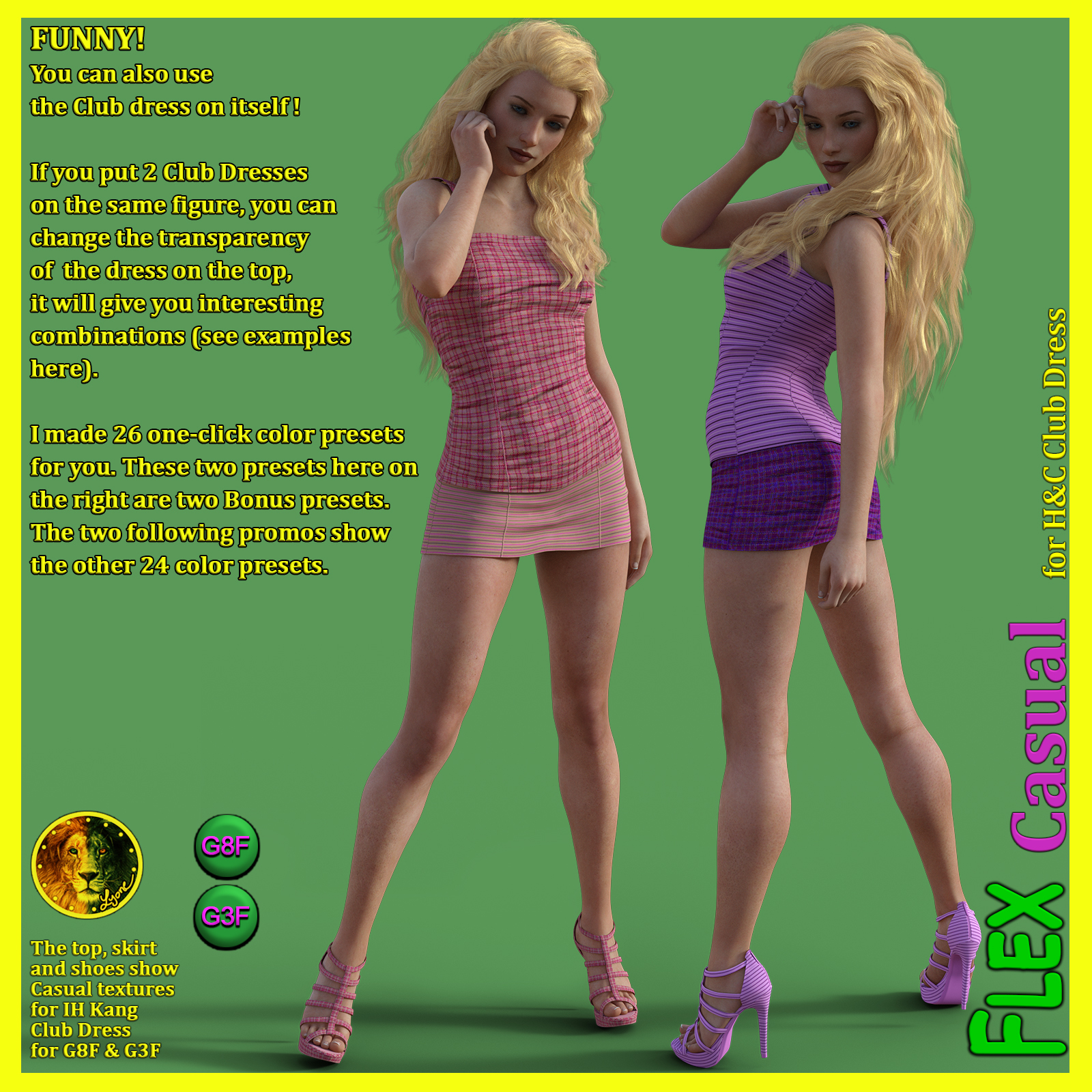 FLEX Casual for H and C Club Dress for G8F and G3F by N/A