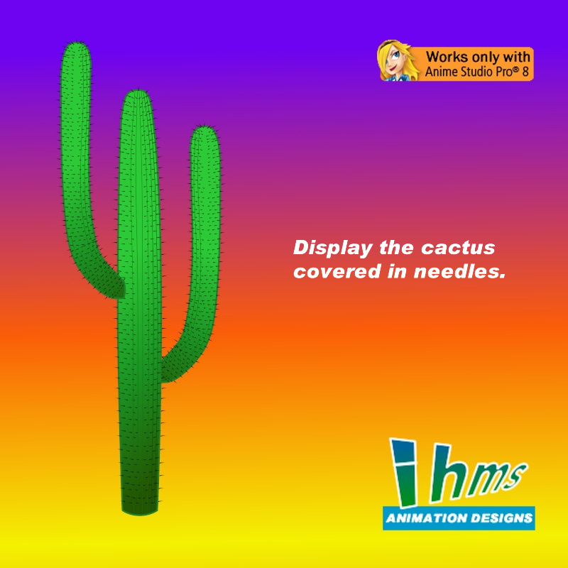 Saguaro Cactus for Anime Studio by N/A