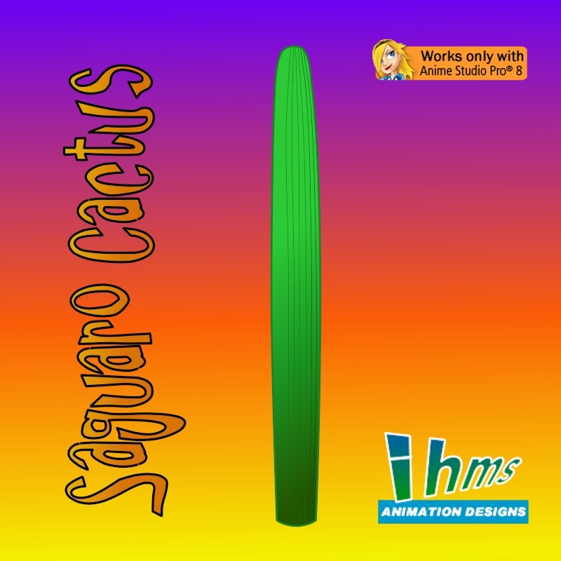 Saguaro Cactus for Anime Studio by N/A