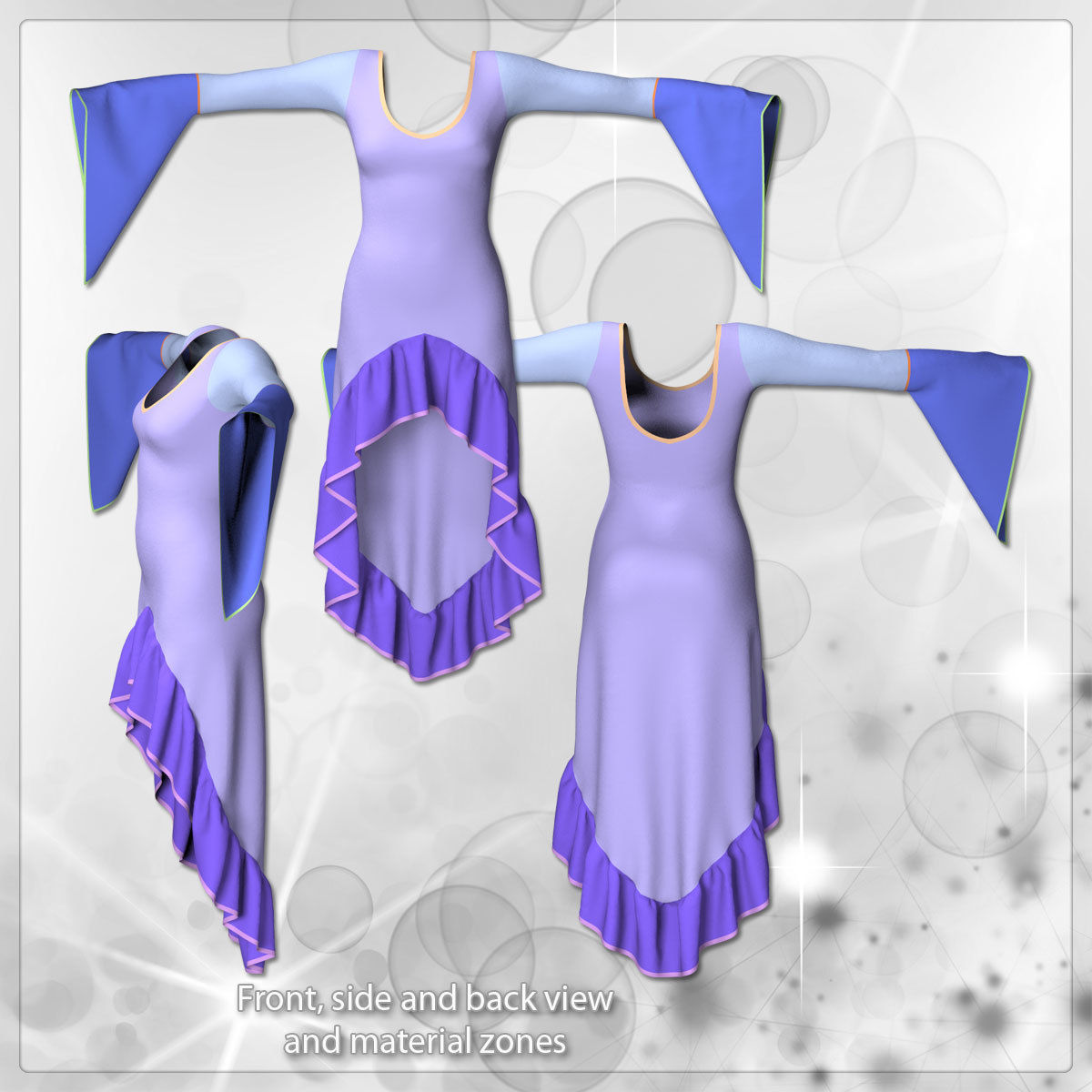 Nia Dress and 14 Styles for PE, V4, Dawn and Pauline by N/A