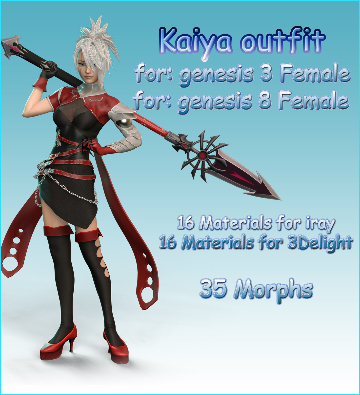Kaiya outfit for g3f g8f by N/A