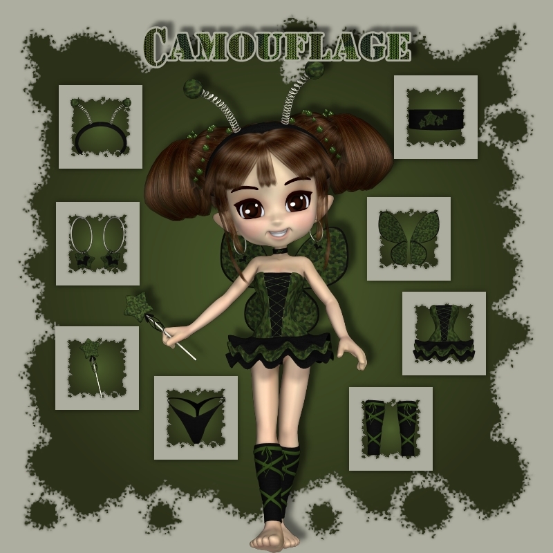 5 Textures for Cookie's Nymph Dream by N/A