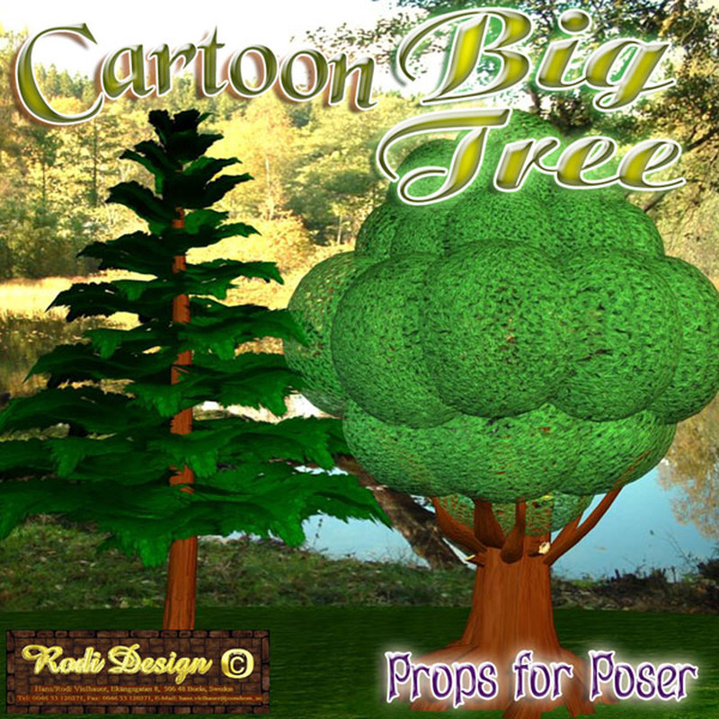 Cartoon Big Tree by N/A