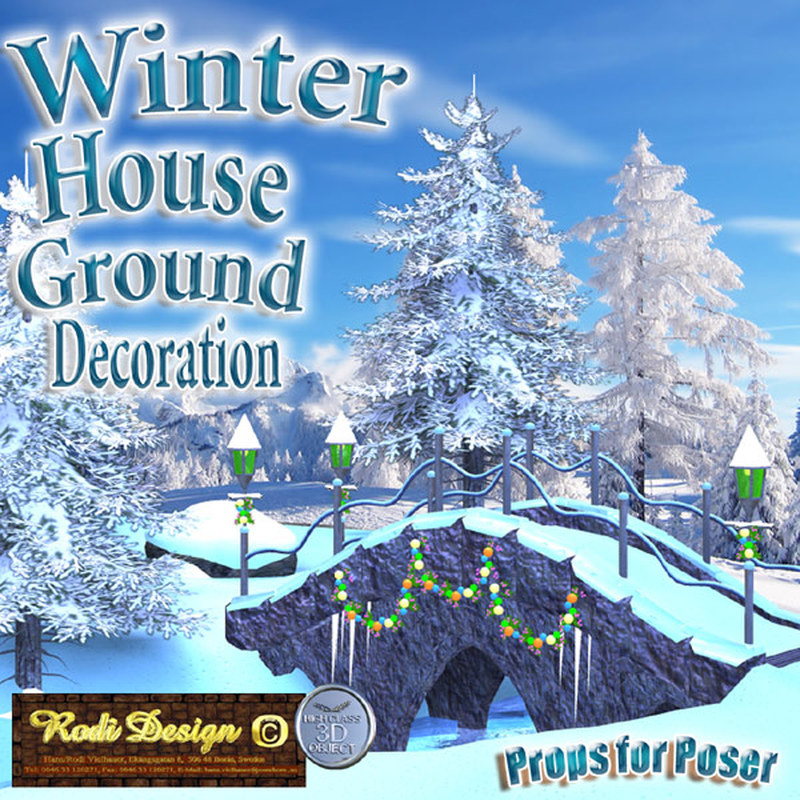 Winter House 2 Ground Decoration by N/A