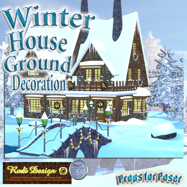 Winter House 2 Ground Decoration by N/A