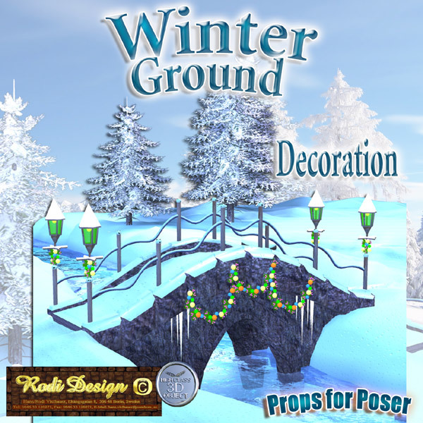 Winter House 2 Ground Decoration by N/A