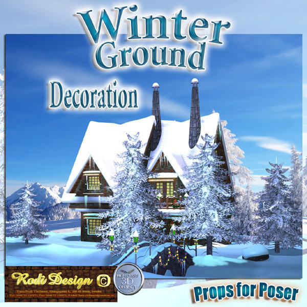 Winter House 2 Ground Decoration by N/A