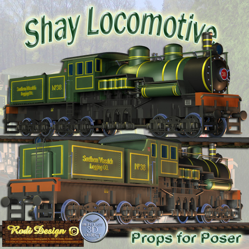 Shay Steam Locomotive by N/A