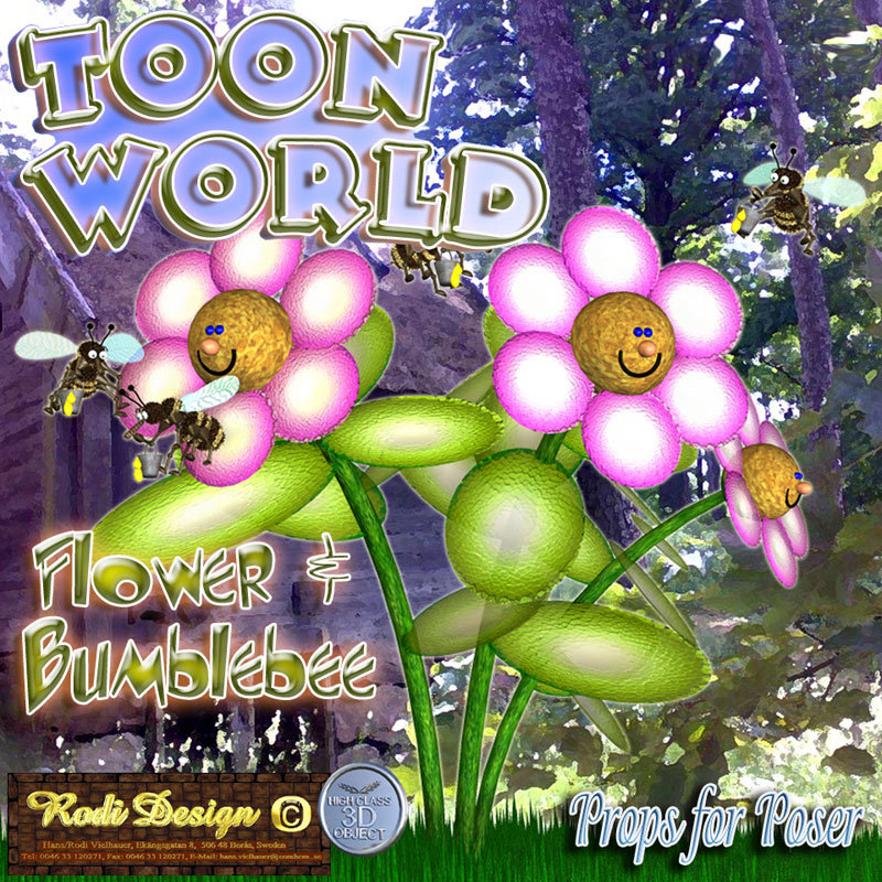 Toon World, Flower and BumbleBee by N/A