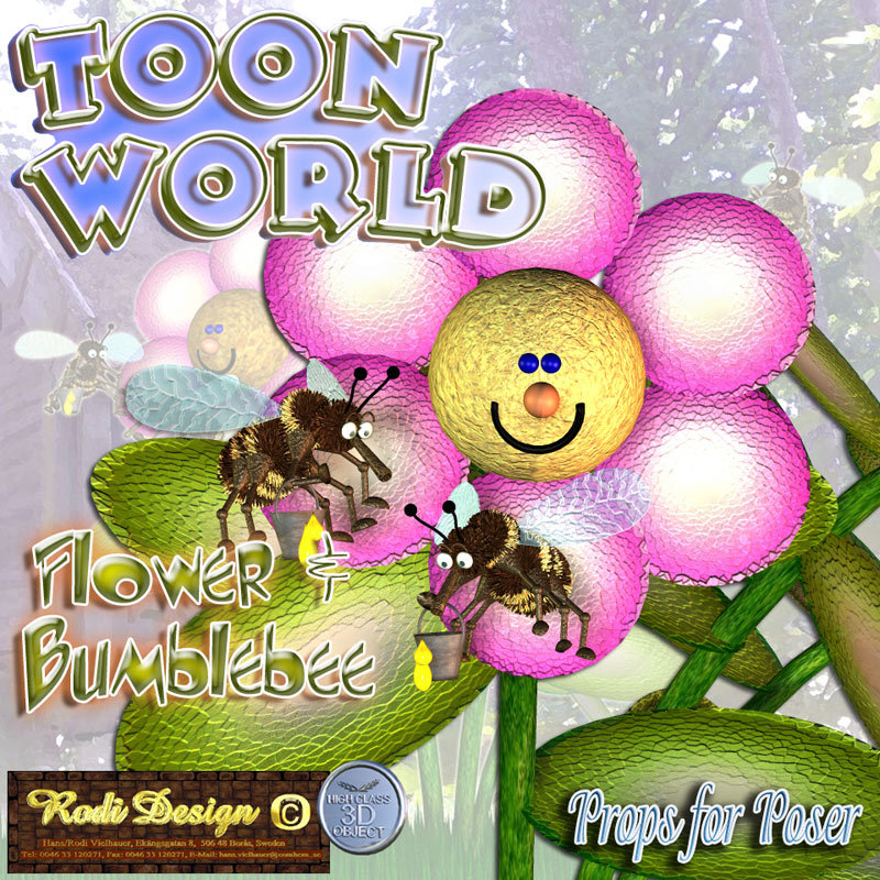 Toon World, Flower and BumbleBee by N/A
