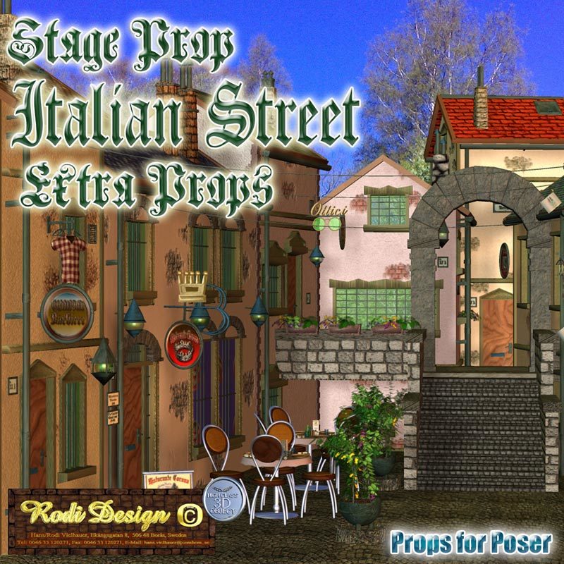 Italian Street, Extra Props by N/A