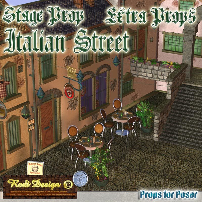 Italian Street, Extra Props by N/A