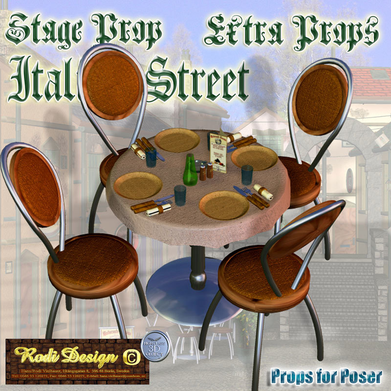 Italian Street, Extra Props by N/A