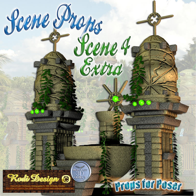 Scene Props 4, Jungle Temple Extra Props by N/A