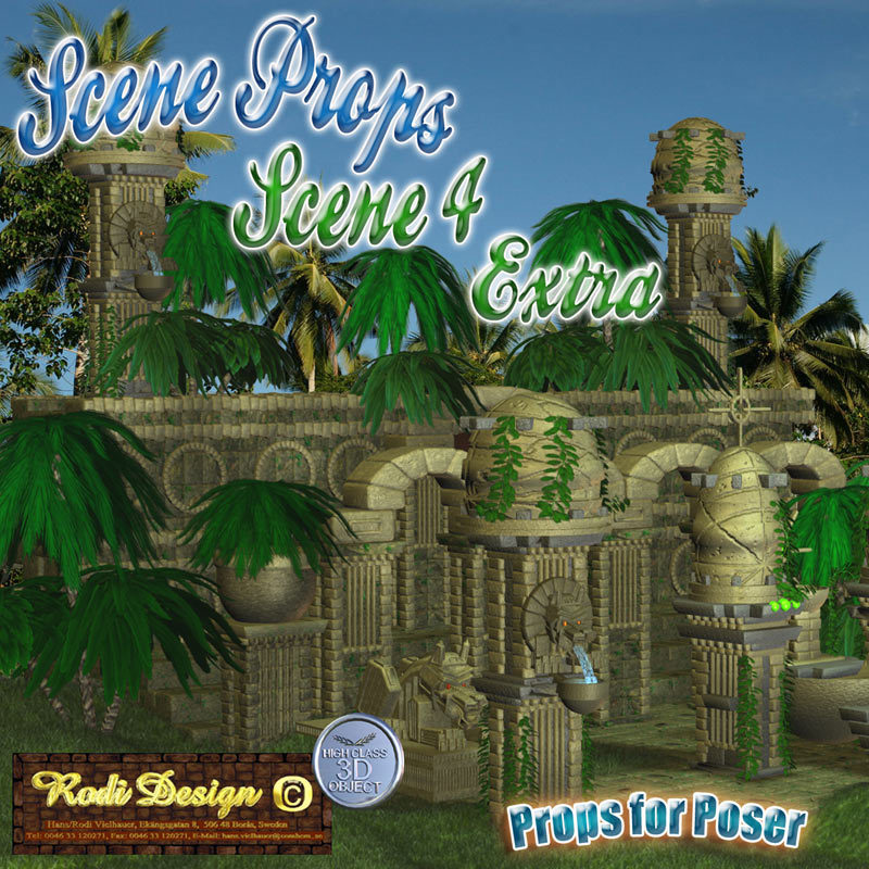 Scene Props 4, Jungle Temple Extra Props by N/A