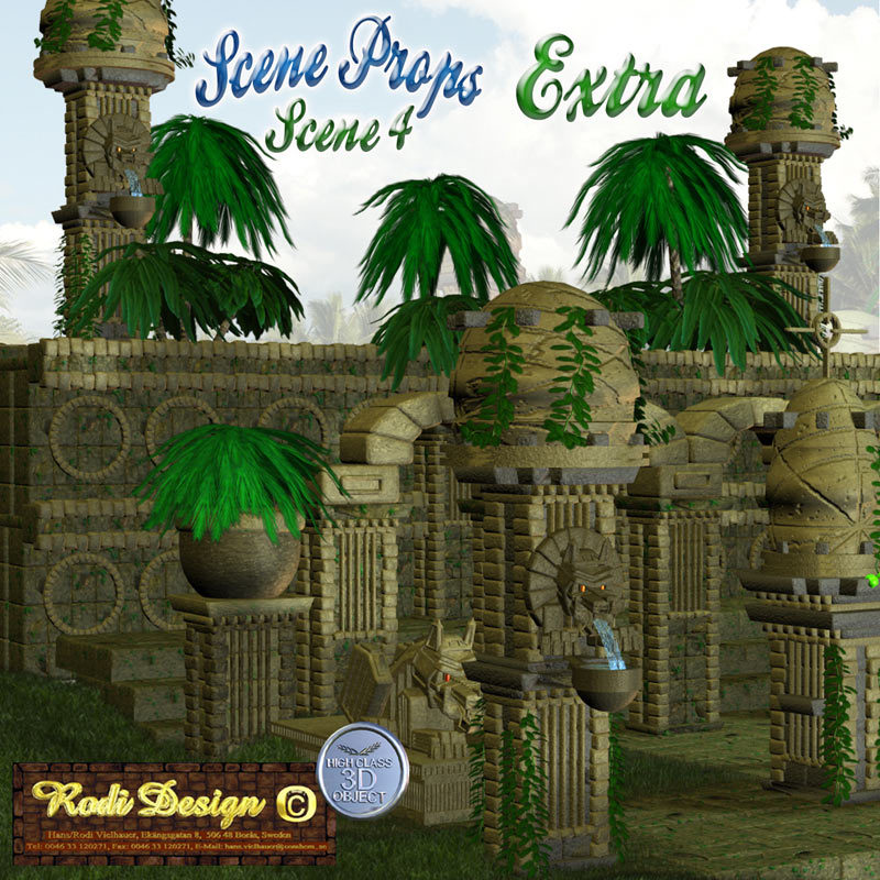 Scene Props 4, Jungle Temple Extra Props by N/A