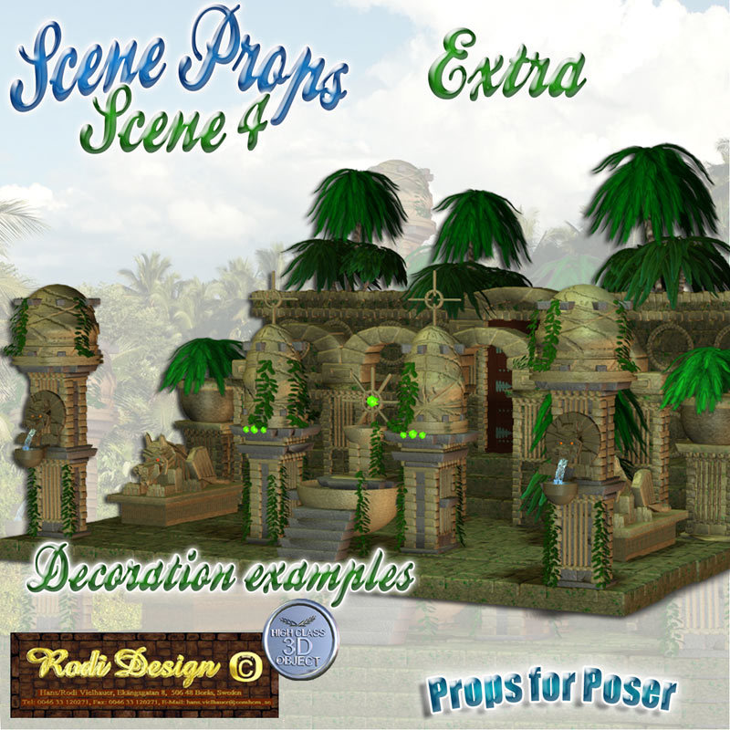 Scene Props 4, Jungle Temple Extra Props by N/A