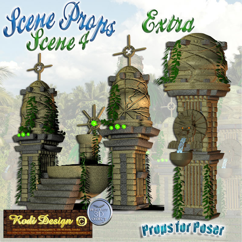 Scene Props 4, Jungle Temple Extra Props by N/A