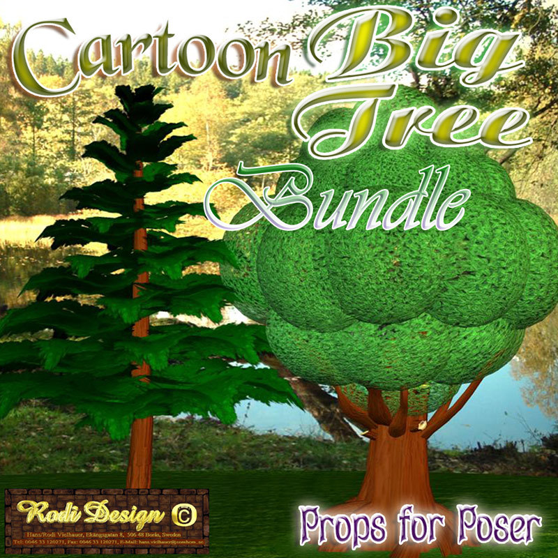 Cartoon Big Tree Bundle by N/A