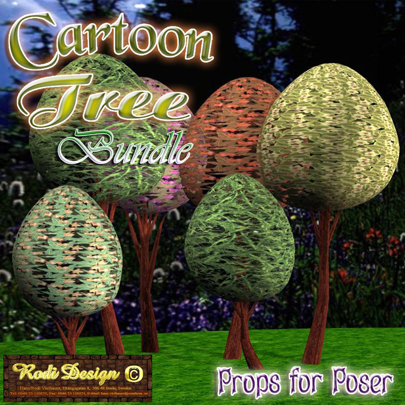 Cartoon Big Tree Bundle by N/A