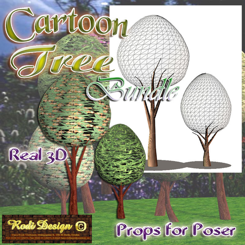 Cartoon Big Tree Bundle by N/A