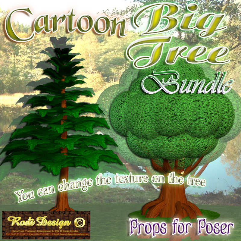 Cartoon Big Tree Bundle by N/A