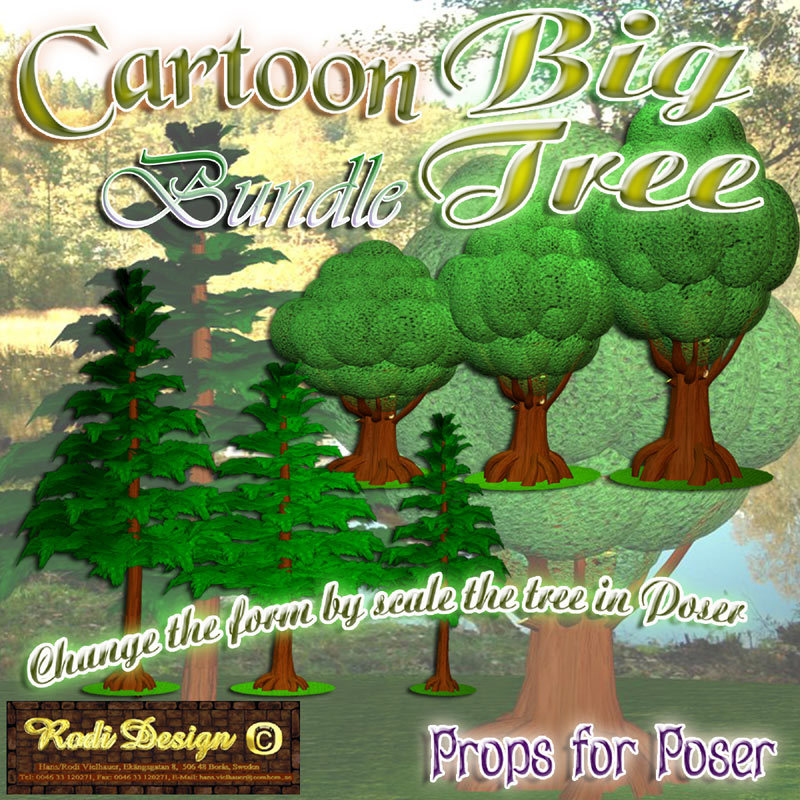 Cartoon Big Tree Bundle by N/A