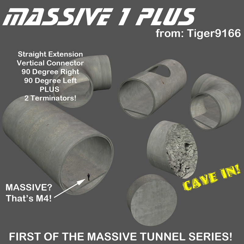 AtoZ MASSIVE 1 PLUS - Roadway Tunnel Set by N/A