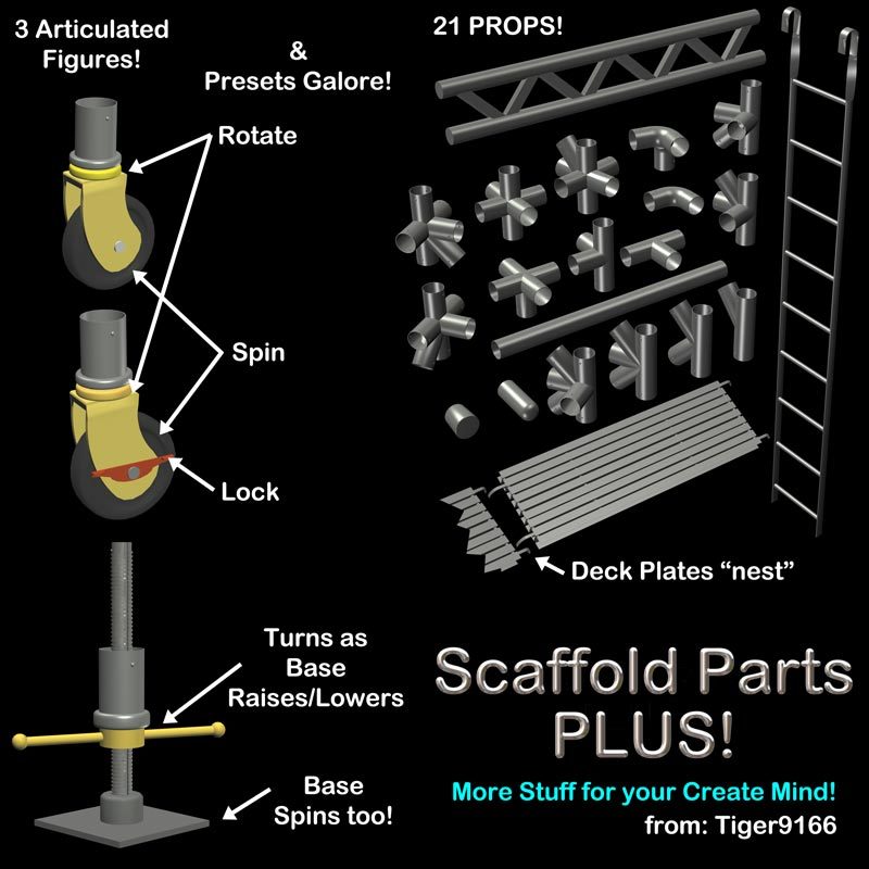 AtoZ Scaffold Parts PLUS v1 by N/A