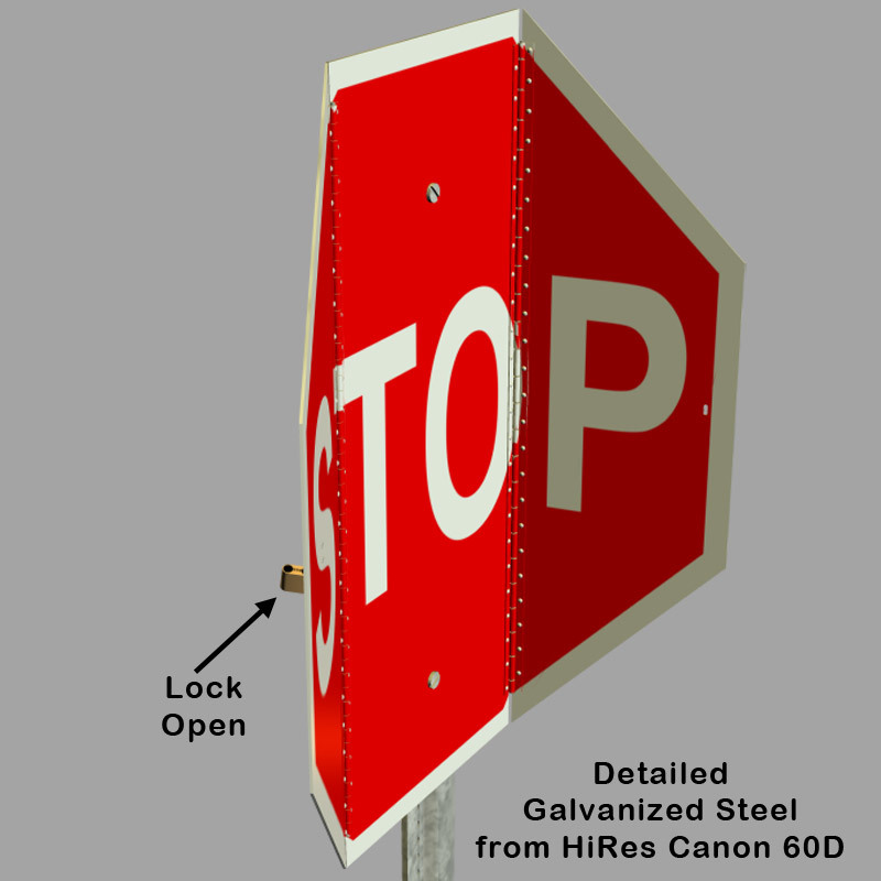 AtoZ Folding Roadway Stop Sign v1 by N/A