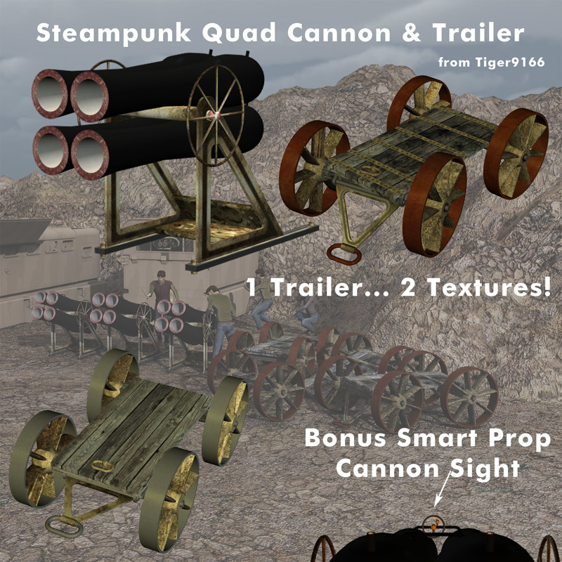 AtoZ Steampunk QUAD CANNON PLUS by N/A