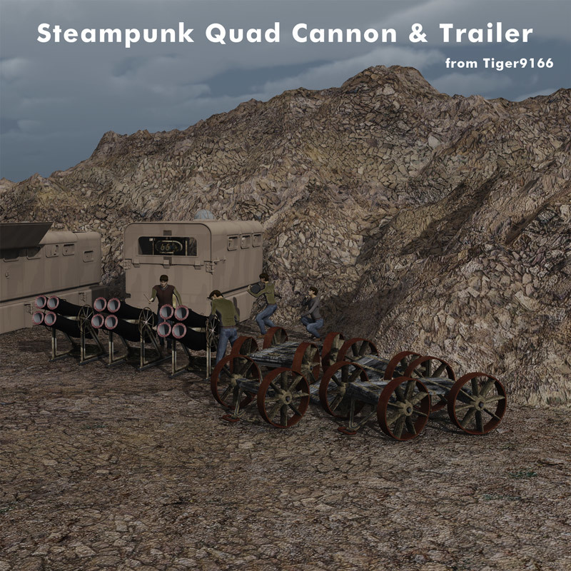 AtoZ Steampunk QUAD CANNON PLUS by N/A