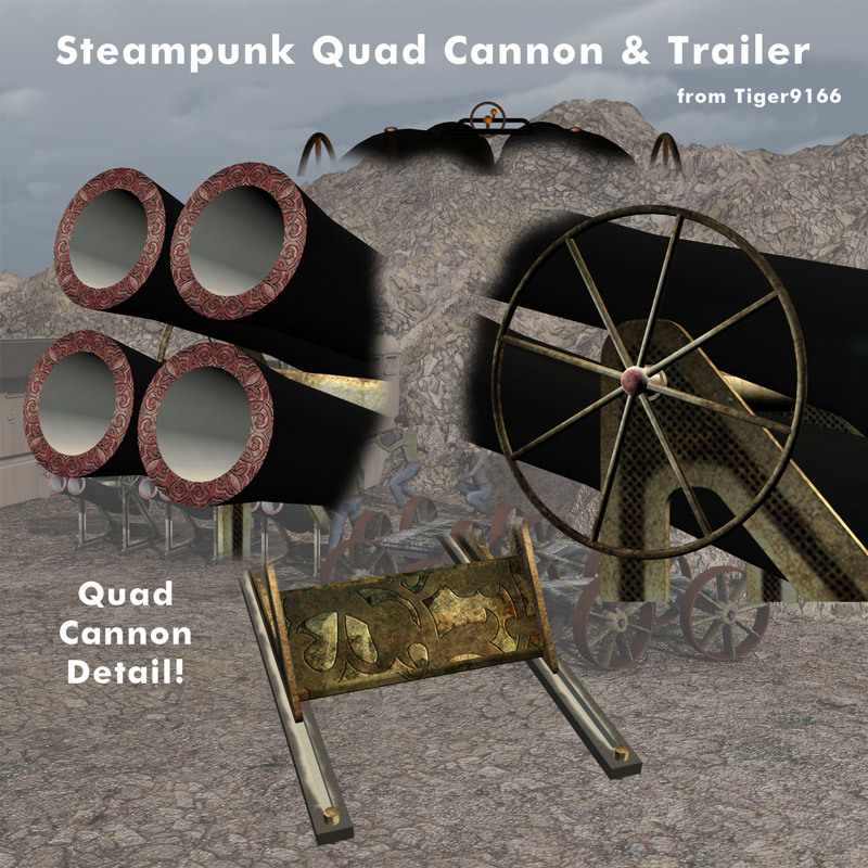 AtoZ Steampunk QUAD CANNON PLUS by N/A
