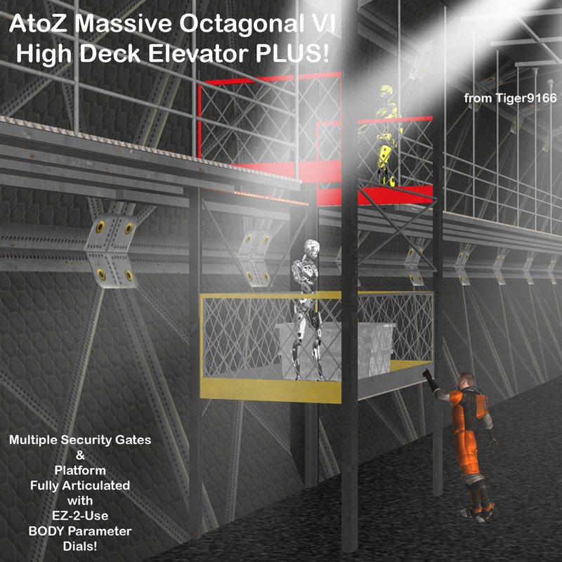 AtoZ Massive Octagonal VII High Deck Elevator PLUS v1 by N/A