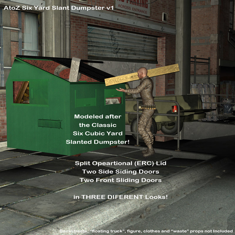 AtoZ Six Yard Slanted Dumpster v1 by N/A